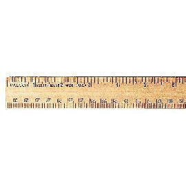 Metric & english wood ruler | King Mariot Medical Equipment